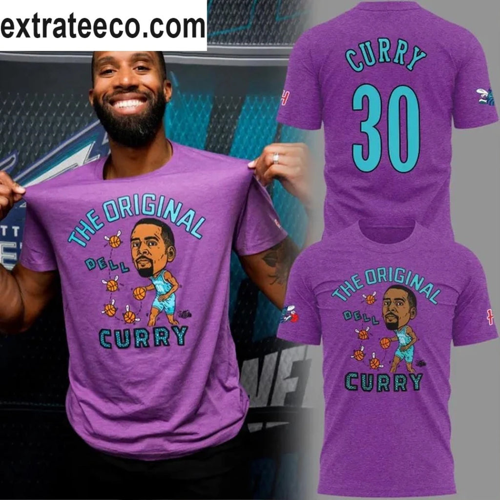 Nice Charlotte Hornets The Original Dell Curry 2026 Special Logo T-Shirt