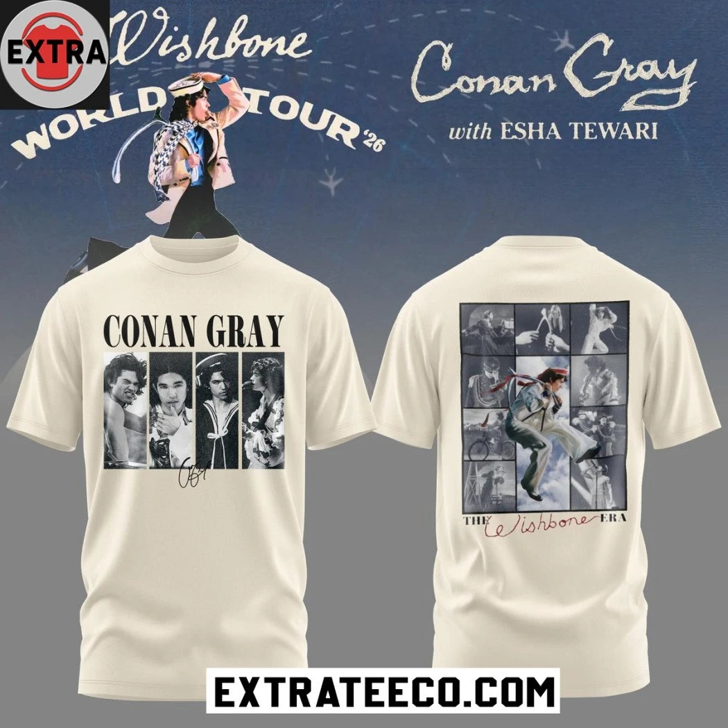 Nice Conan Gray Wishbone World Tour 2026 Show Celebrate Hoodie T-Shirt