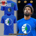 Nice Dallas Mavericks In Flagg We Trust 2026 Blue Logo Two Sided Shirt