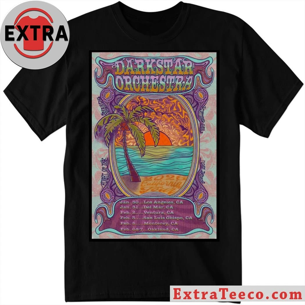 Nice Dark Star Orchestra Tour 2026 California Poster T-Shirt