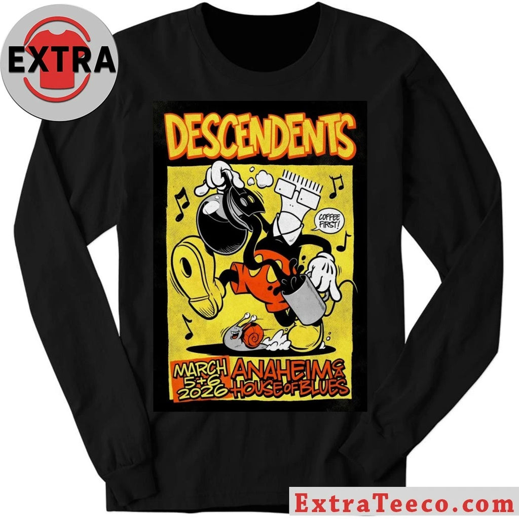 Nice Descendents Tour Anaheim CA On March 5-6 2026 Poster Shirt
