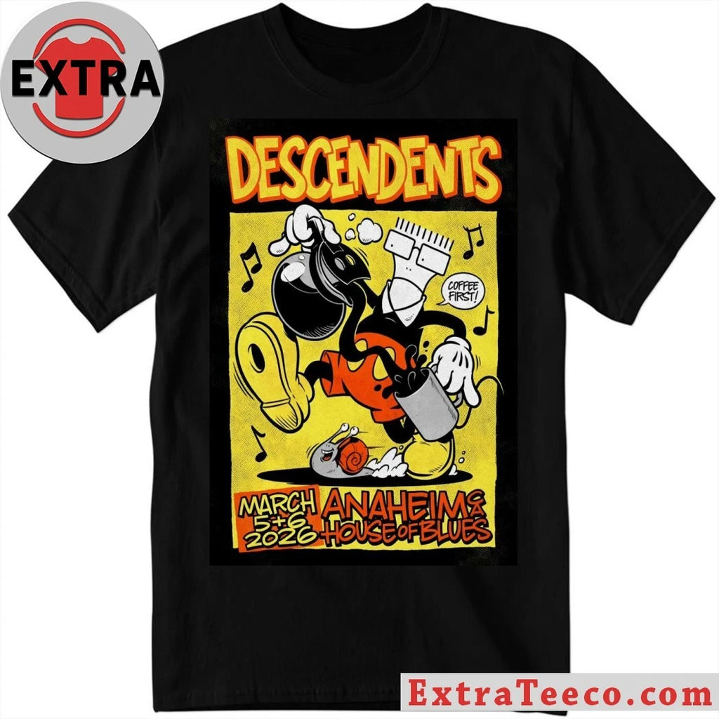 Nice Descendents Tour Anaheim CA On March 5-6 2026 Poster Shirt