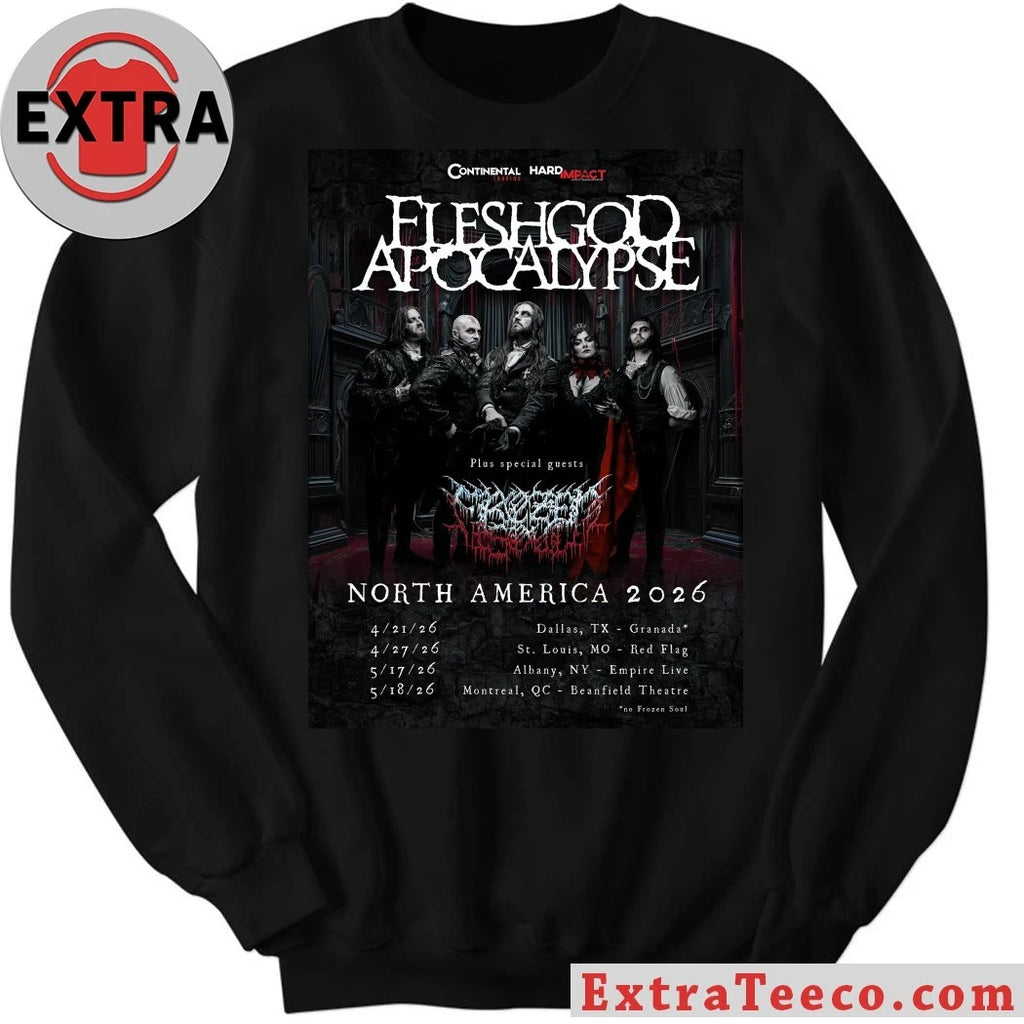 Nice Fleshgod Apocalypse North American tour in 2026 T-Shirt