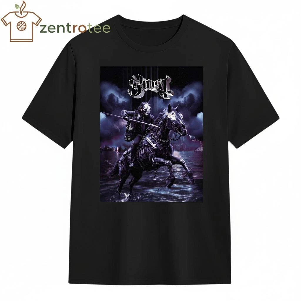 Nice Ghost Papa V Perpetua Skeletour 2026 The Horsemen Art tee