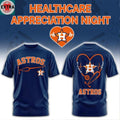 Nice Houston Astros x Healthcare Appreciation Night 2026 Celebration Logo Two Sided Hoodie T-Shirt