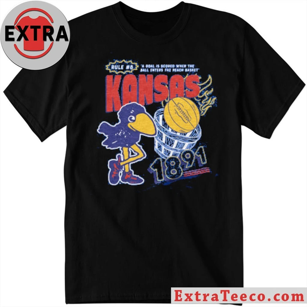 Nice KU Basketball #8 Rule Royal Shirt