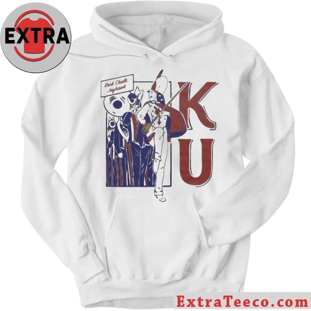 Nice KU Marching Band Vintage White Shirt