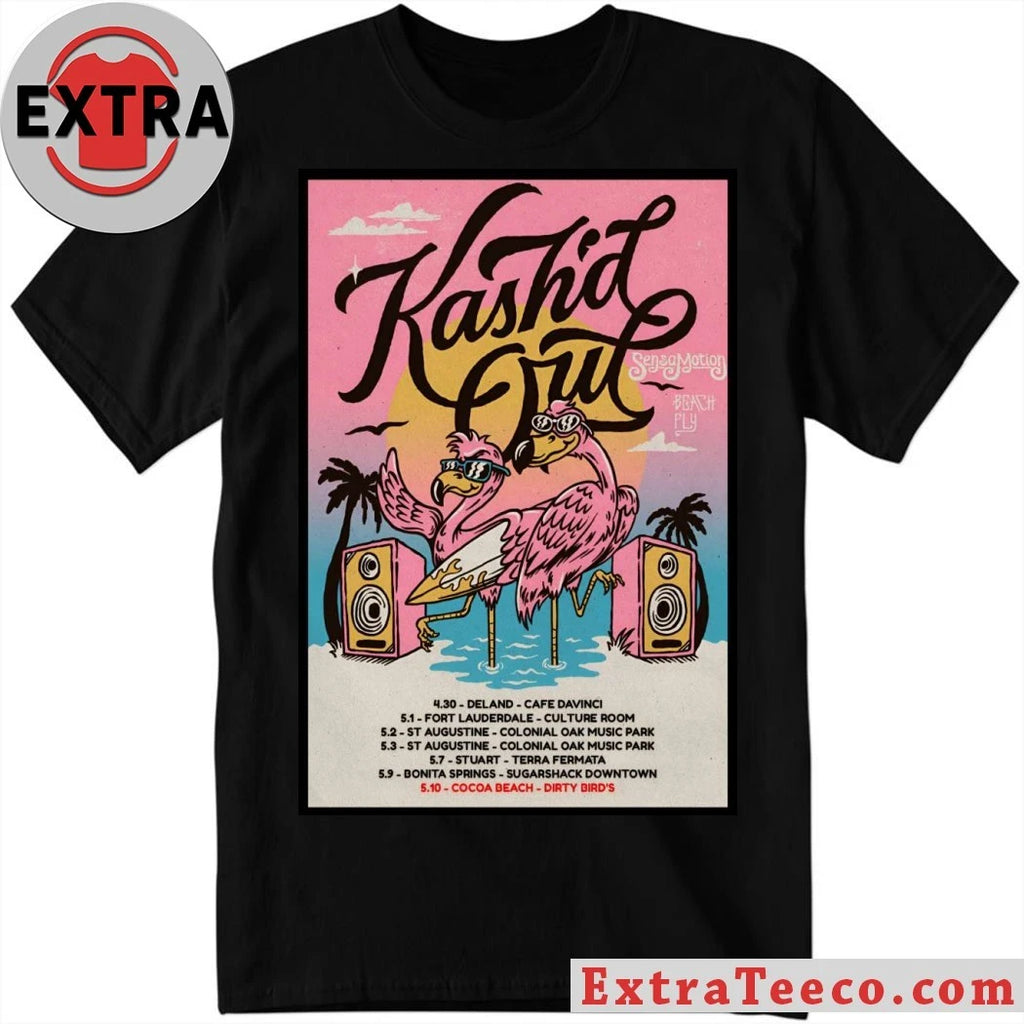 Nice Kash’d Out Beach Fly Tour 2026 Poster Shirt