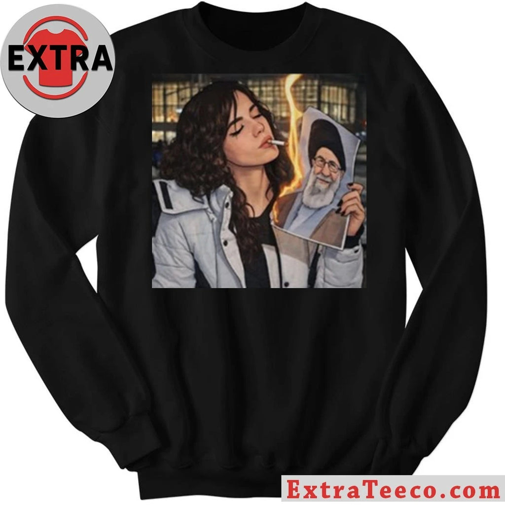 Nice Khamenei In Ashes Cigarette Of Rebellion Iran Revolution Shirt