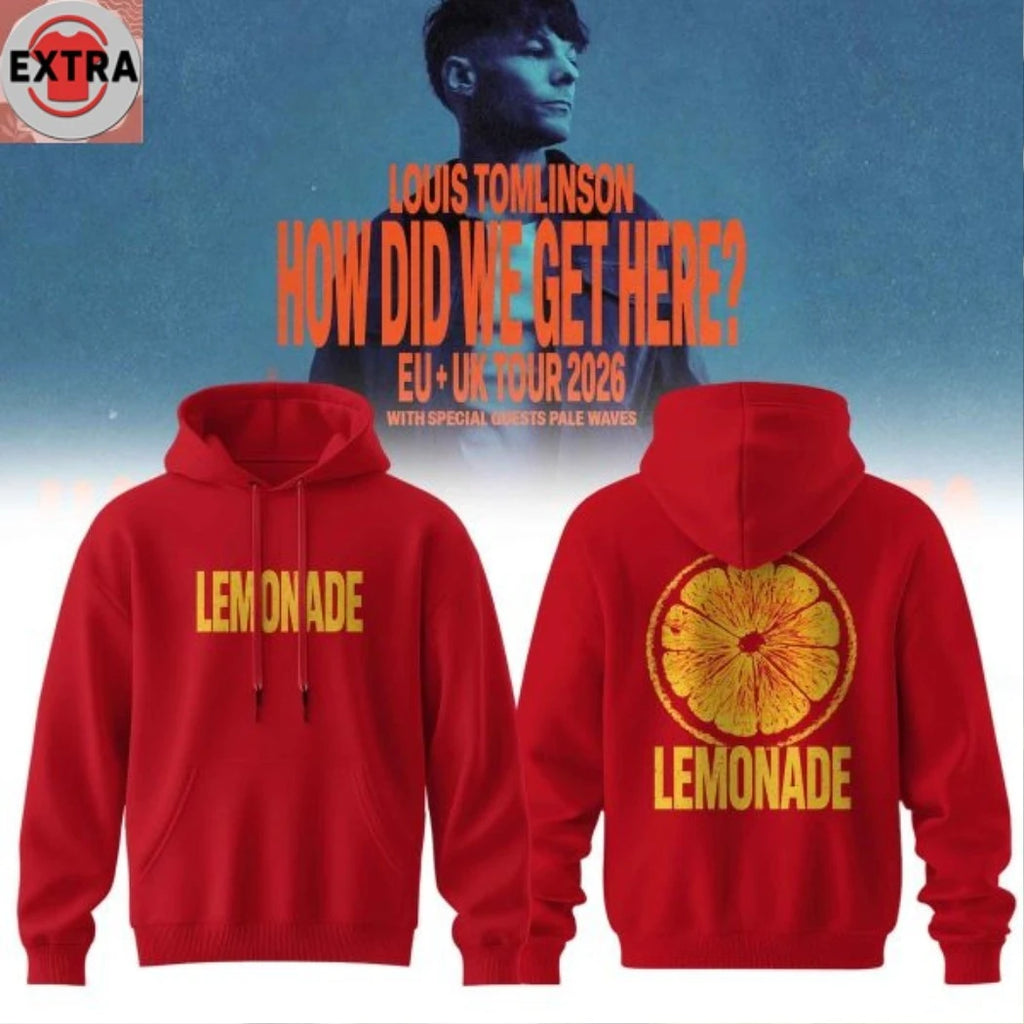 Nice Louis Tomlinson How Did We Get Here Tour 2026 Lemonade Hoodie T-Shirt