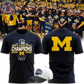 Nice Michigan Wolverines Men’s Basketball 2026 B1G Regular Season Champions Logo Two Sided Shirt