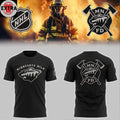 Nice Minnesota Wild Firefighter Appreciation Night 2026 NHL All Black Hoodie T-Shirt