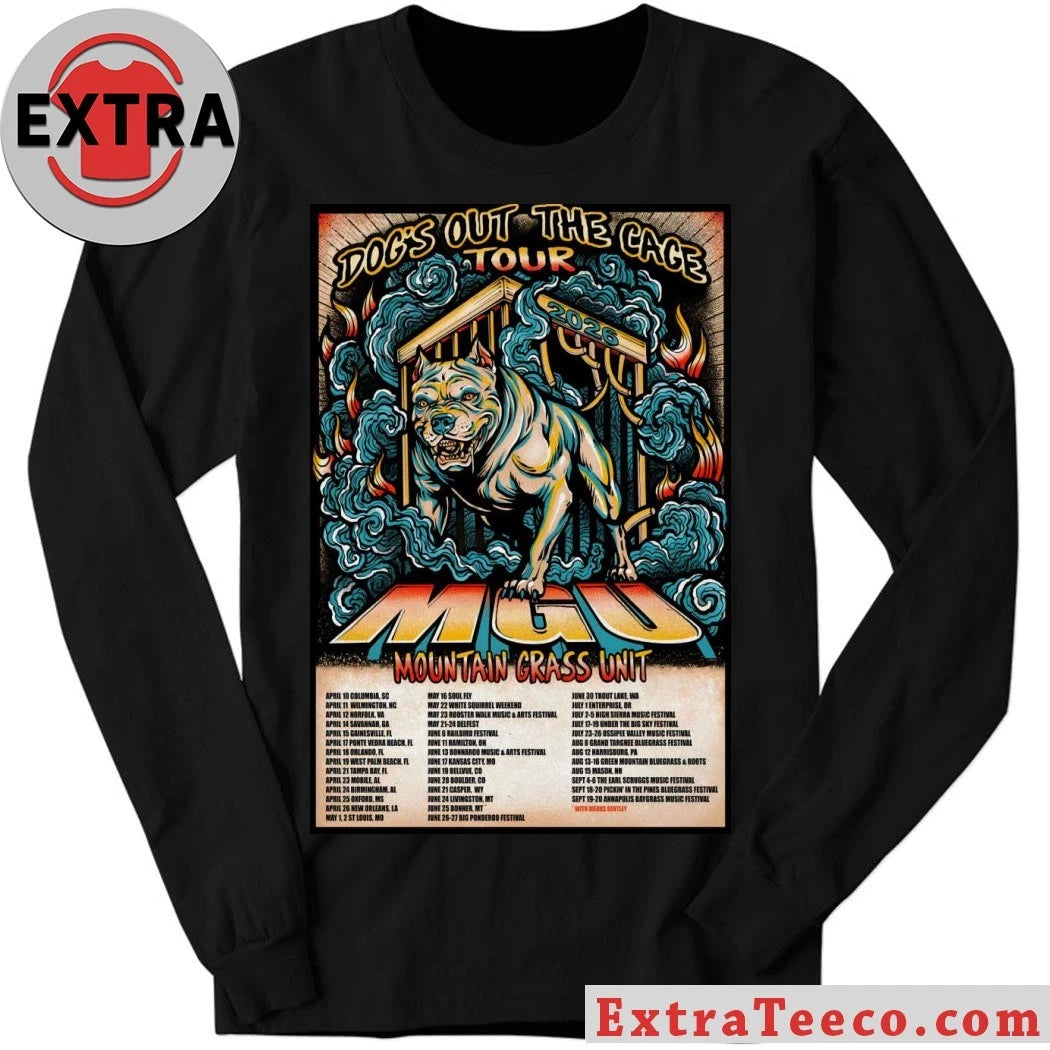 Nice Mountain Grass Unit Poster Dog’s Out The Cage Tour 2026 Shirt