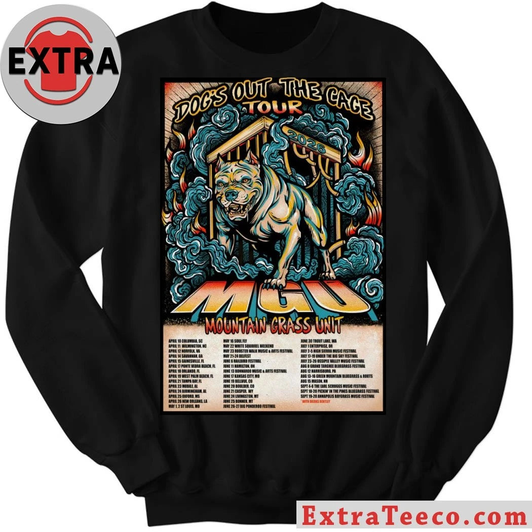 Nice Mountain Grass Unit Poster Dog’s Out The Cage Tour 2026 Shirt