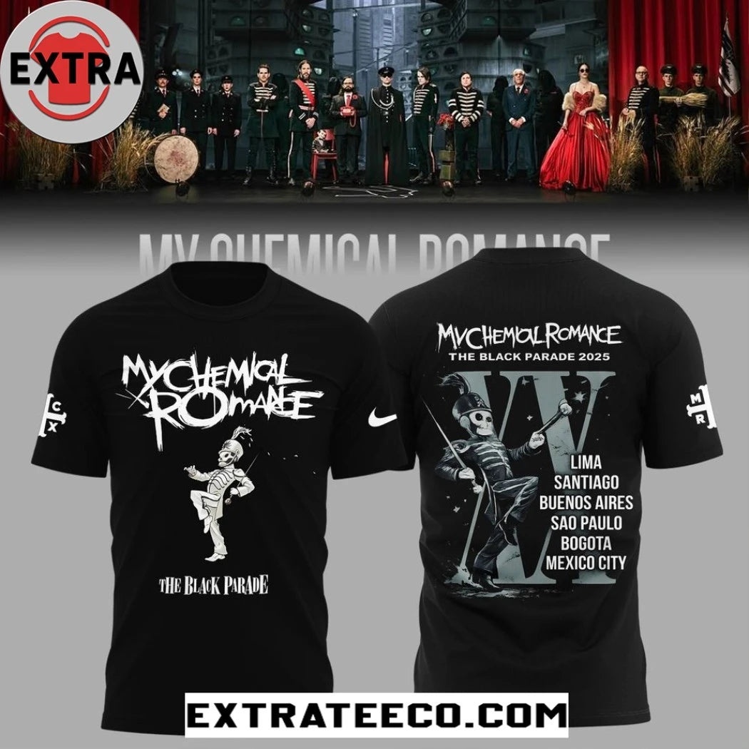 Nice My Chemical Romance Tour 2026 Peru Logo Two Sided Hoodie Shirt