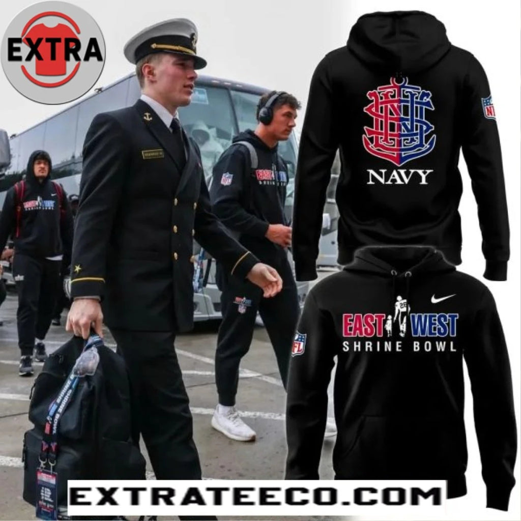 Nice Navy Midshipmen 2026 Shrine Bowl Hoodie Shirt