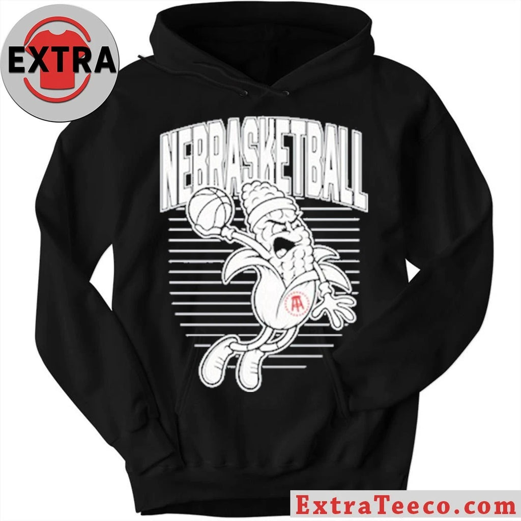 Nice Nebrasketball Corn The animated corn is playing basketball Pocket T-shirt