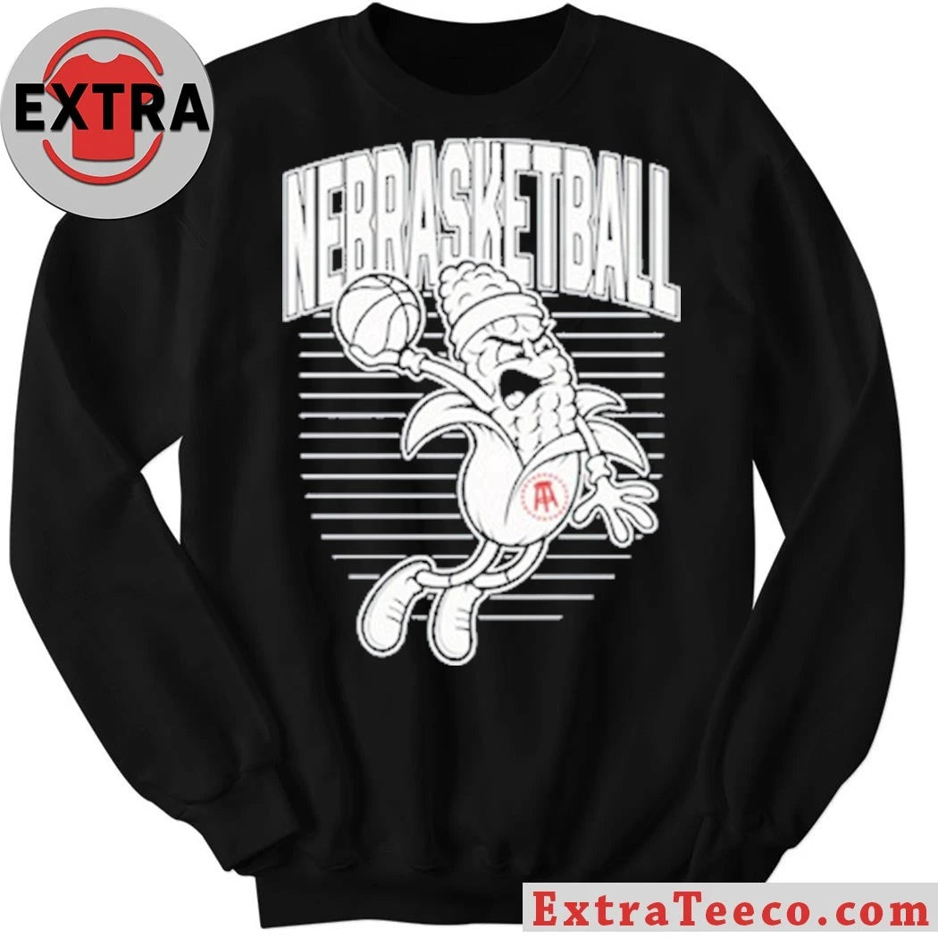 Nice Nebrasketball Corn The animated corn is playing basketball Pocket T-shirt