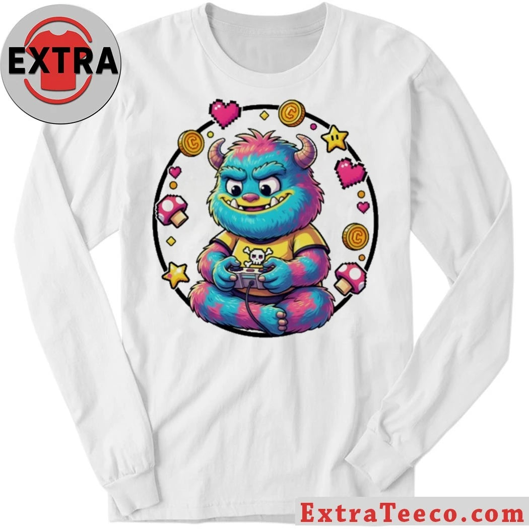 Nice Neon Monster Gamer Mascot Shirt