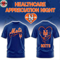 Nice New York Mets x Healthcare Appreciation Night 2026 Celebration Logo Two Sided Hoodie T-Shirt