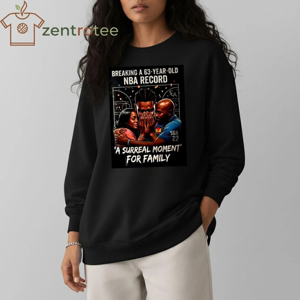 Nice Nkctees Shai Gilgeous-Alexander NBA Record T-Shirt – A Surreal Moment Graphic Tee