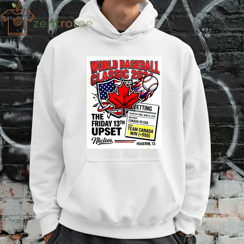 Nice Nkctees World Baseball Classic 2026 T-shirt – The Friday 13th Upset Edition Canada vs USA