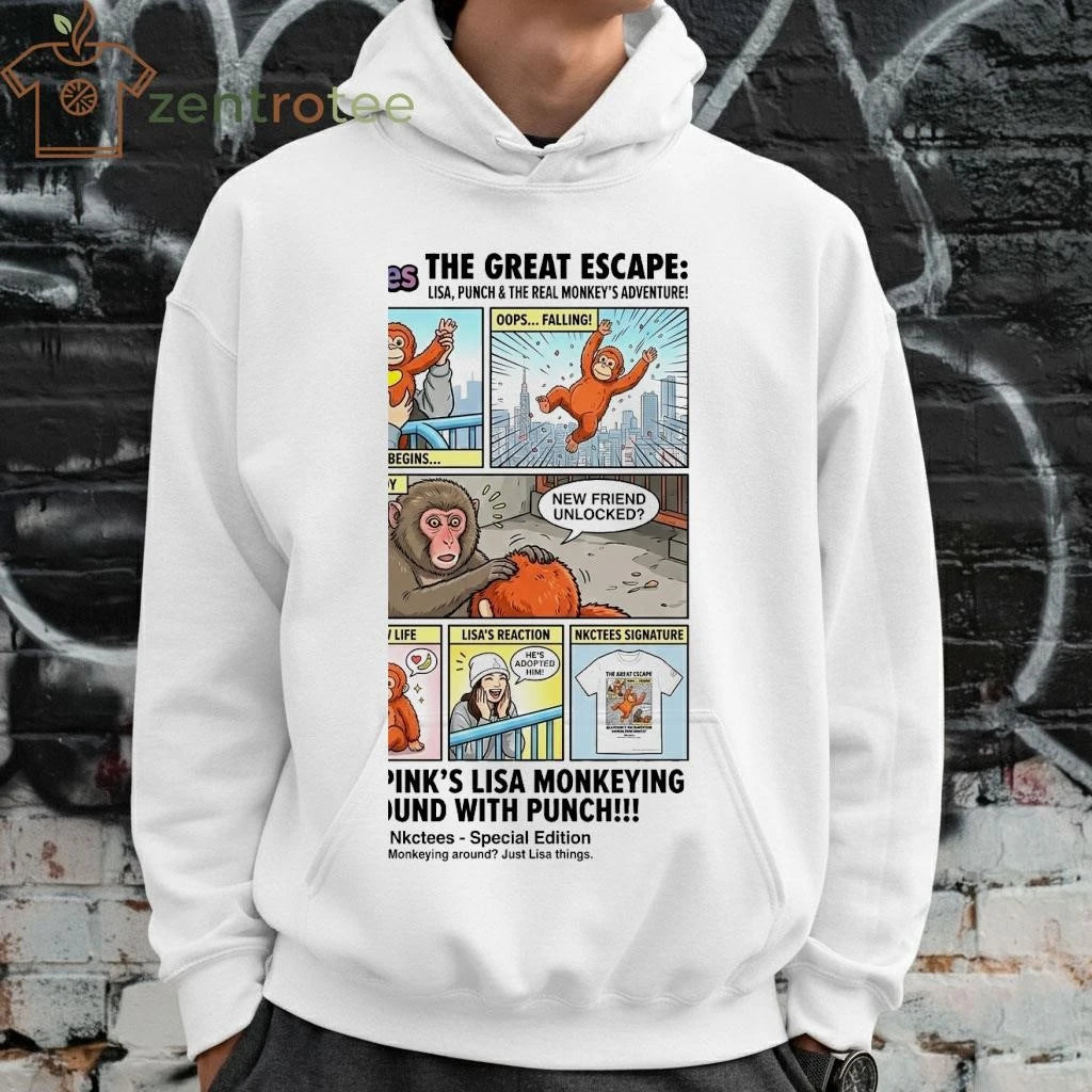 Nice Nkctees x LISA The Great Escape Punch Monkey Graphic Tee – Limited Edition