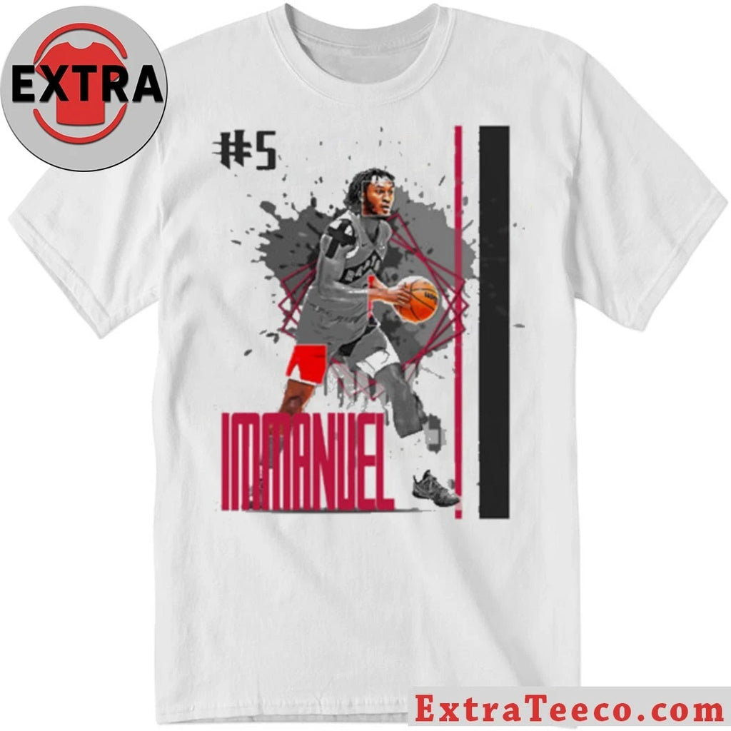 Nice Number 5 Immanuel Quickley basketball Player Raptors T-Shirt