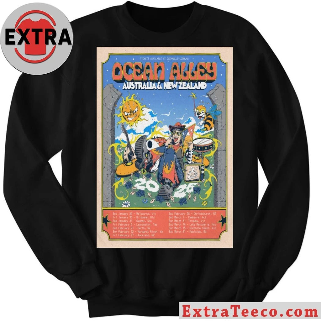 Nice Ocean Alley 2026 Tour AU And NZ Poster Shirt
