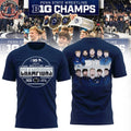 Nice Penn State Nittany Lions Big Ten Men’s Wrestling Champions 2026 Logo Two Sided Hoodie T-Shirt