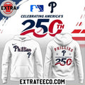 Nice Philadelphia Phillies 250th Celebrating America’s 2026 White Logo Two Sided Shirt