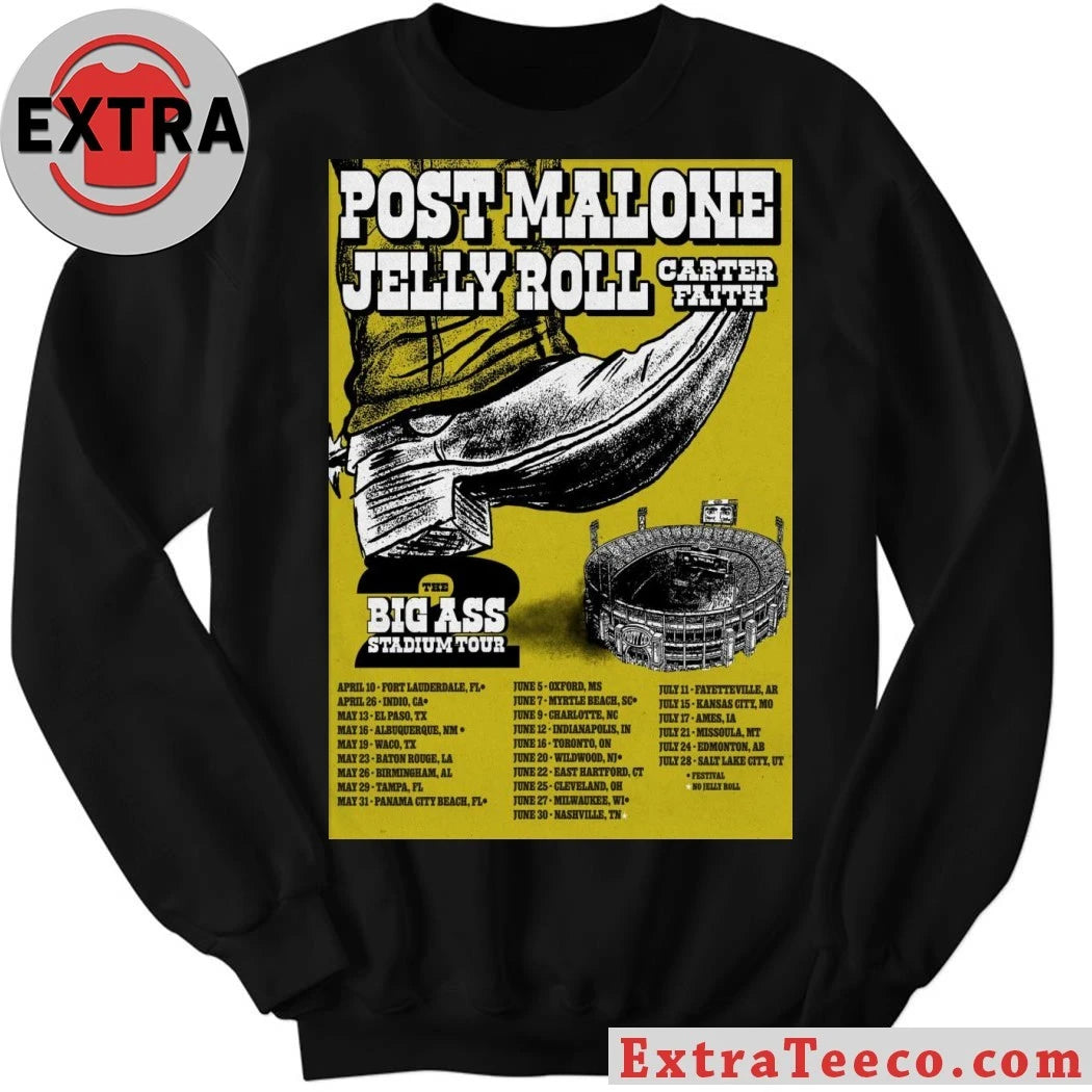 Nice Post Malone Summer Tour 2026 Poster Shirt