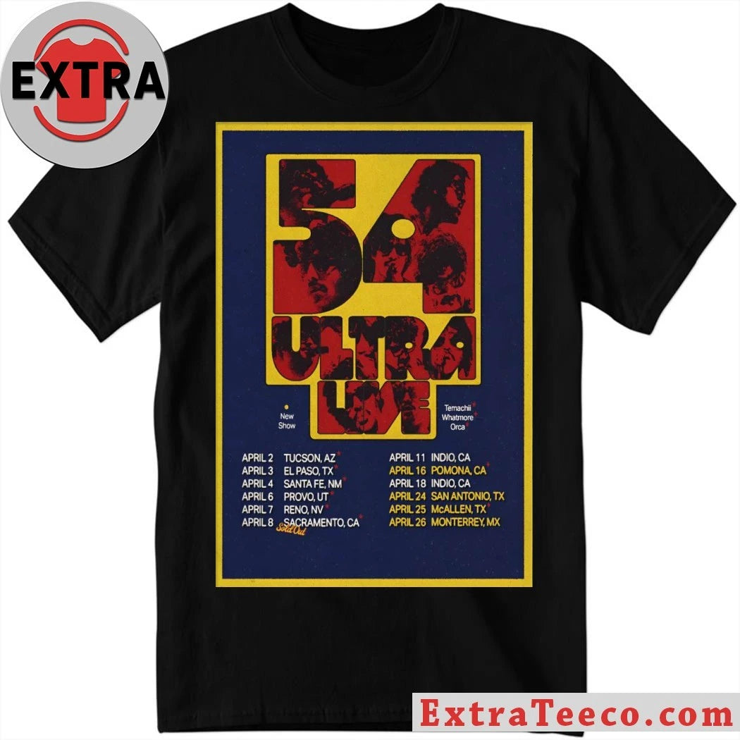 Nice Poster 54ultra April Tour 2026 Shirt