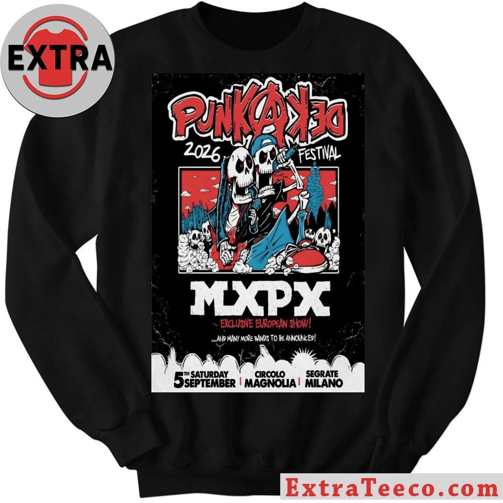 Nice Punkadeka Festival 2026 MXPX Sept 5 In Segrate Milano Poster T-Shirt