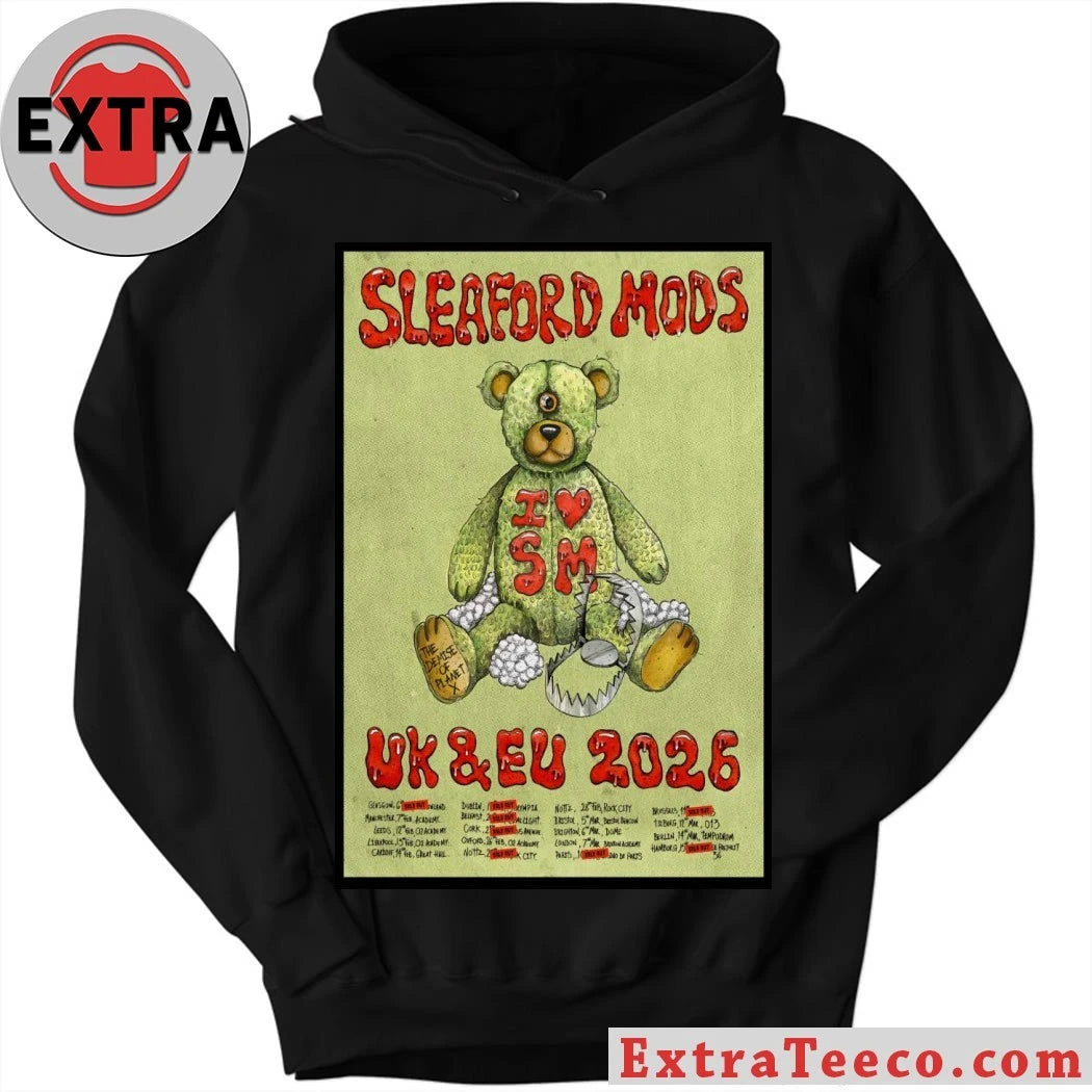 Nice Sleaford Mods UK-EU 2026 Tour Poster T-Shirt