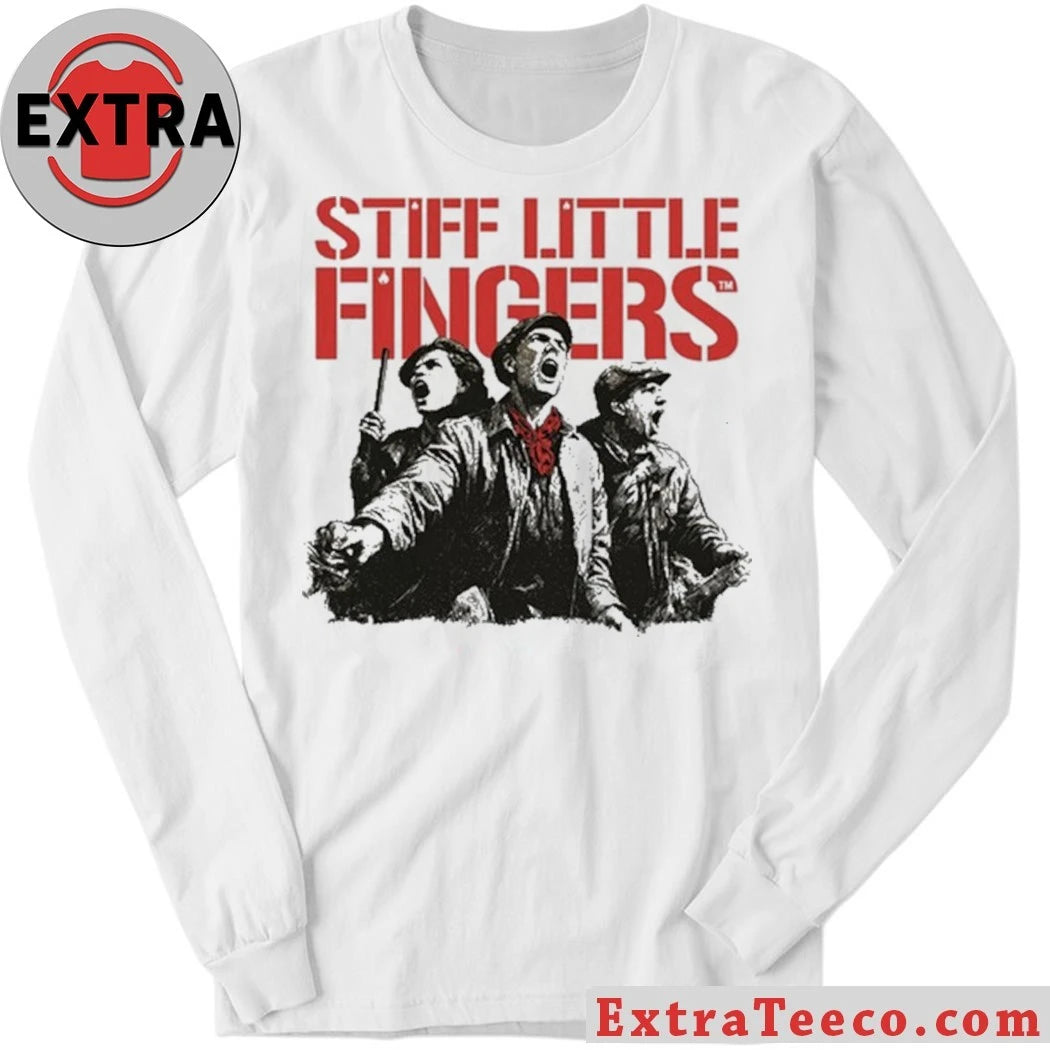 Nice Stiff Little Fingers Raise Your Voice Ecru Tour T-Shirt