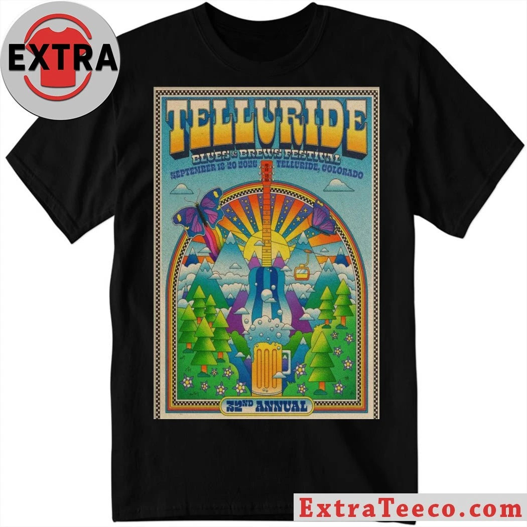 Nice Telluride Blues Sept 18-20, 2026 Colorado Event Poster Shirt