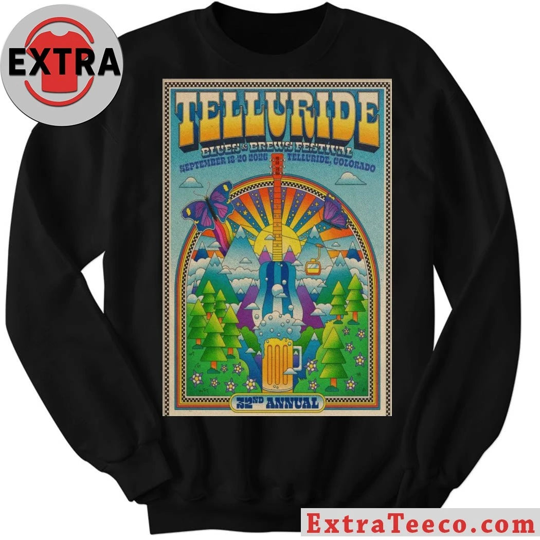 Nice Telluride Blues Sept 18-20, 2026 Colorado Event Poster Shirt