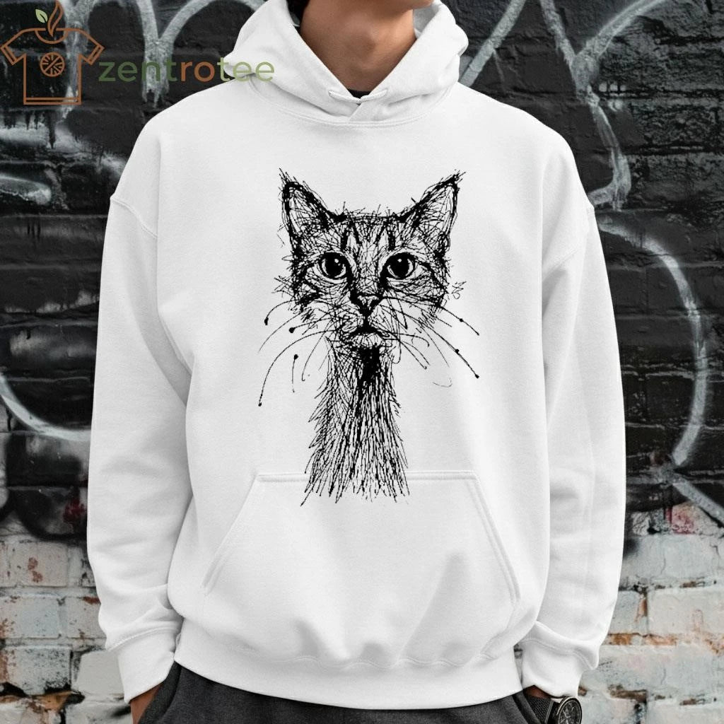 Nice Tokyo-Tiger Messy Line Cat tee