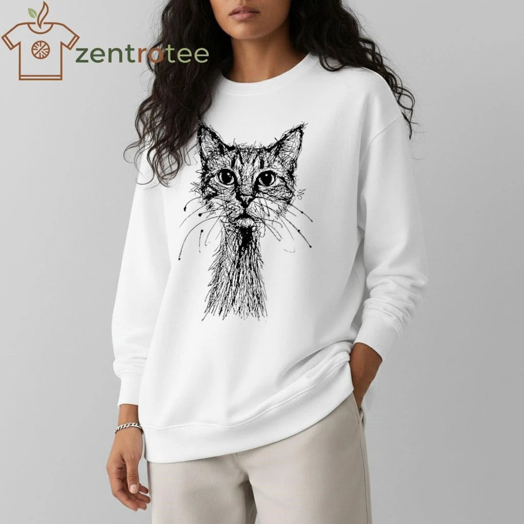 Nice Tokyo-Tiger Messy Line Cat tee