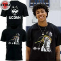 Nice UConn Huskies Aaliyah Edwards Black T-Shirt