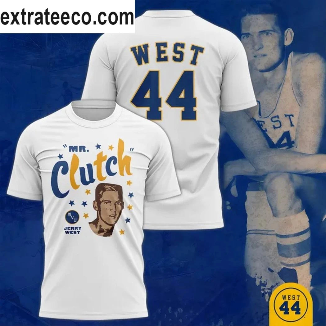 Nice West Virginia Mountaineers Basketball Mr Clutch 2026 Logo T-Shirt