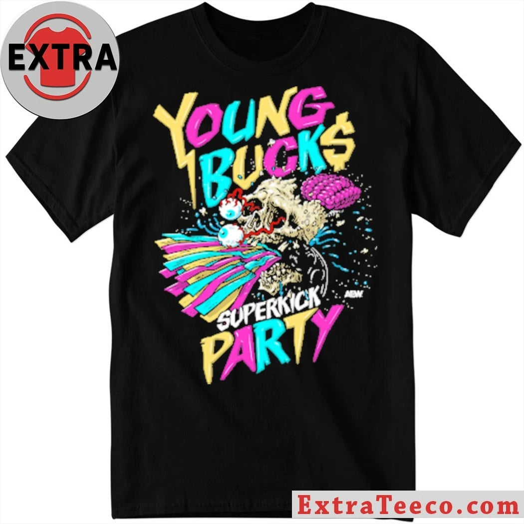 Nice Young Bucks Superkick Party AEW Shirt