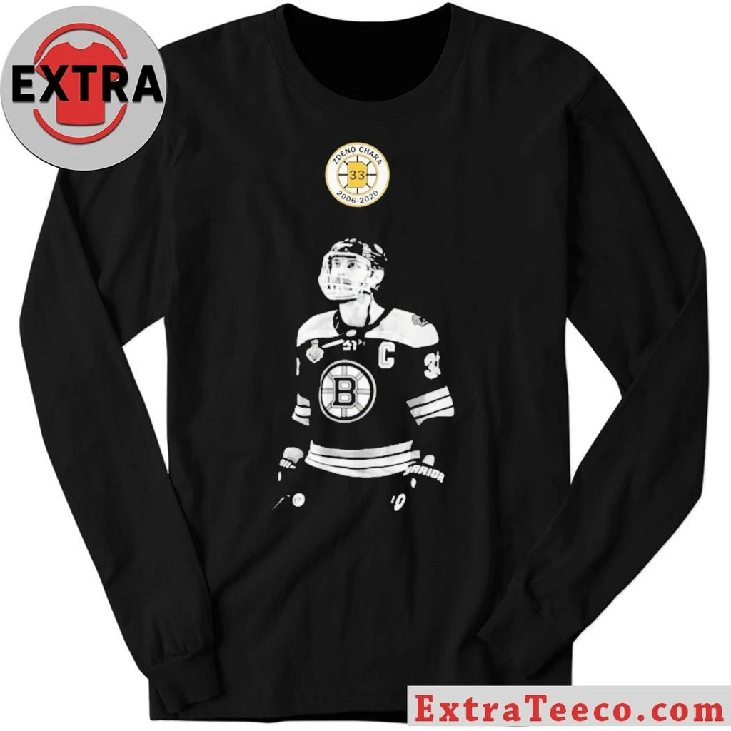 Nice Zdeno Chara Retirement Banner Photo Logo Shirt