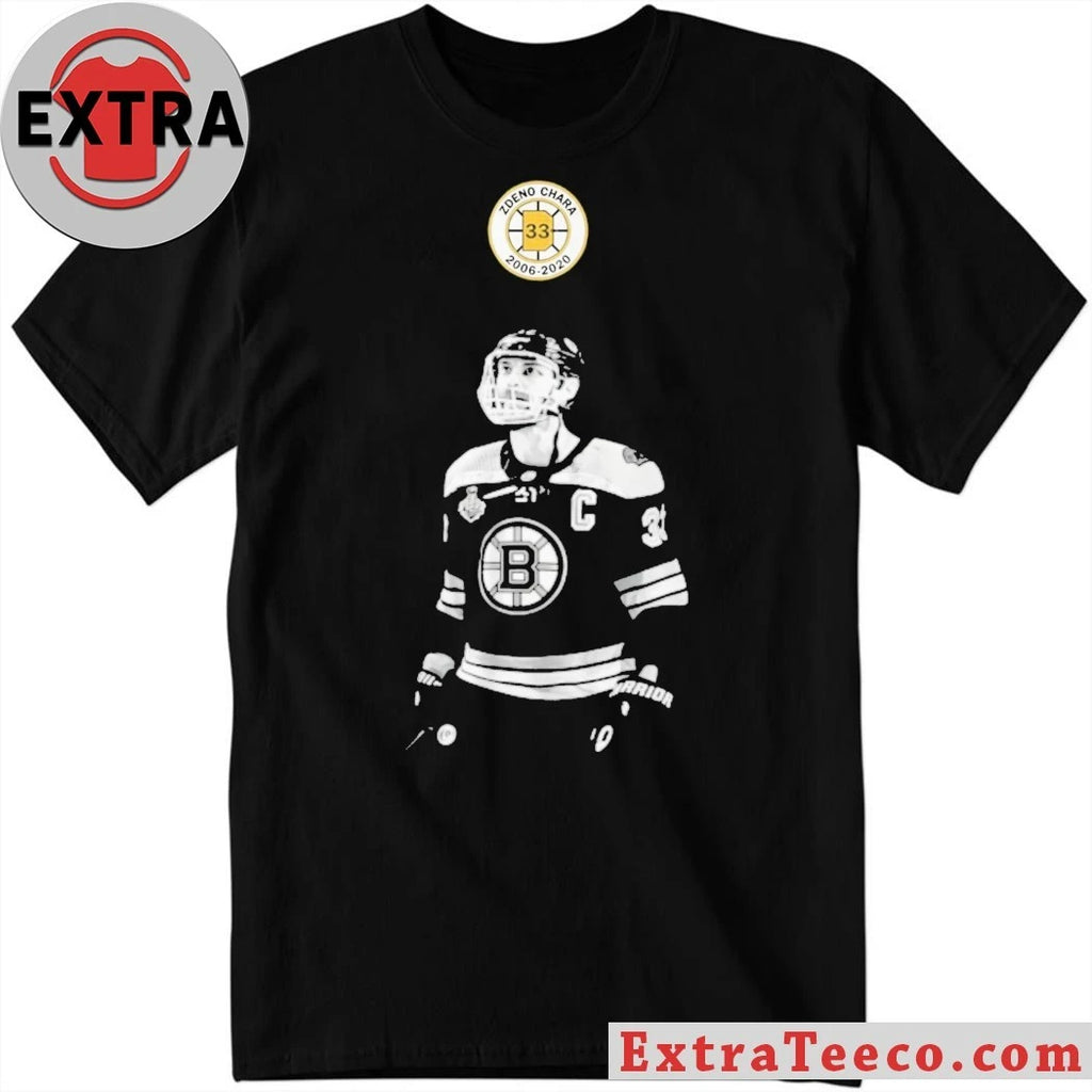 Nice Zdeno Chara Retirement Banner Photo Logo Shirt