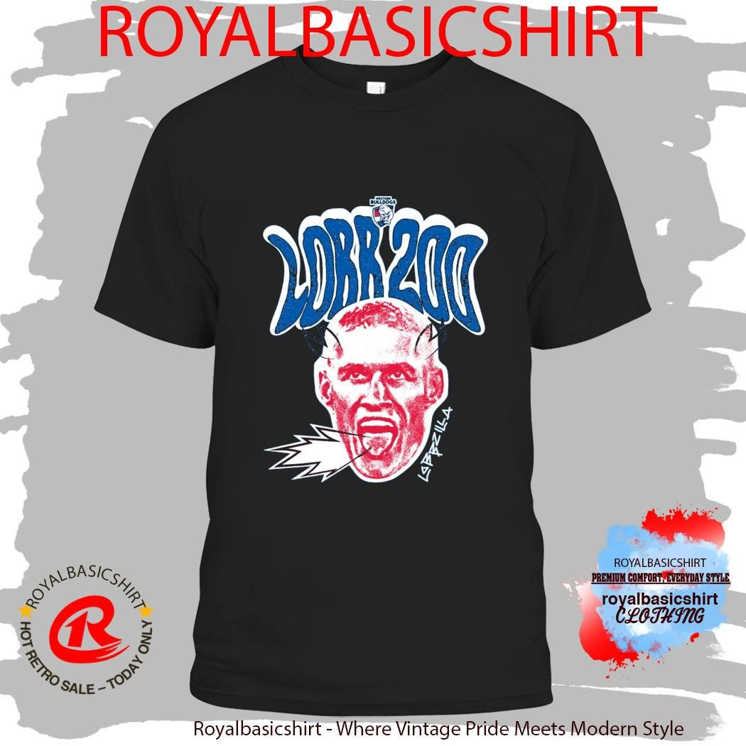 Nick Auditore Represents Western Bulldogs Lobzilla 200 Games Shirt