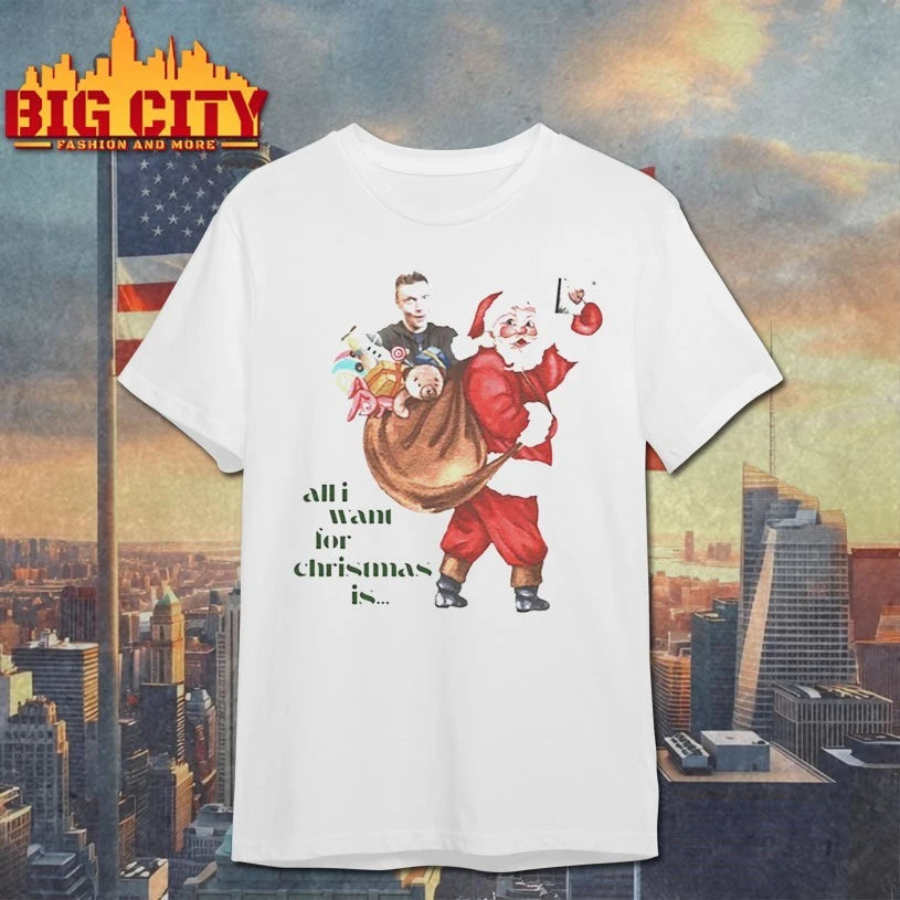Nick Carter All I Want for Christmas Graphic shirt