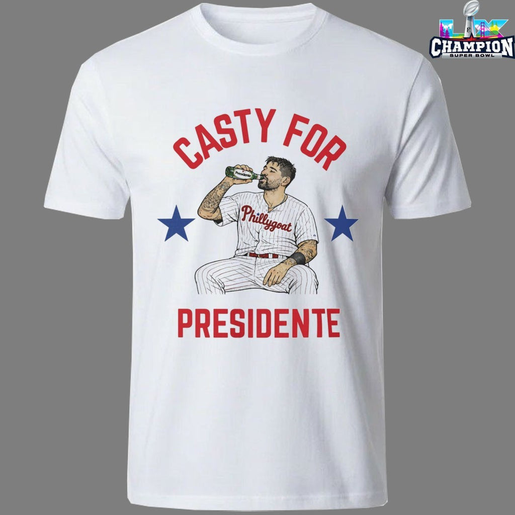 Nick Castellanos Casty For Presidente Philadelphia Phillies T-shirts