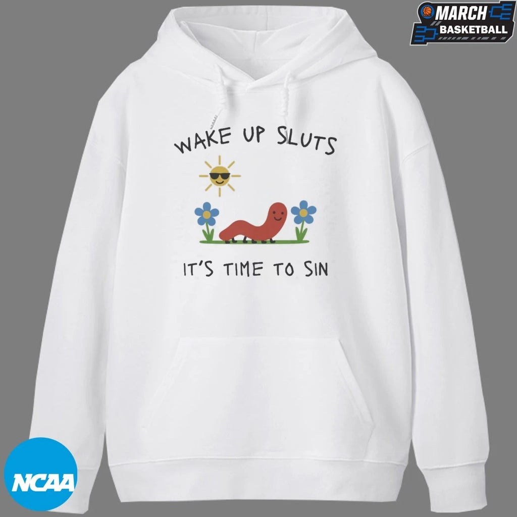 Nicolas Vansteenberghe Wake Up Sluts It’s Time To Sin Worm T-shirts