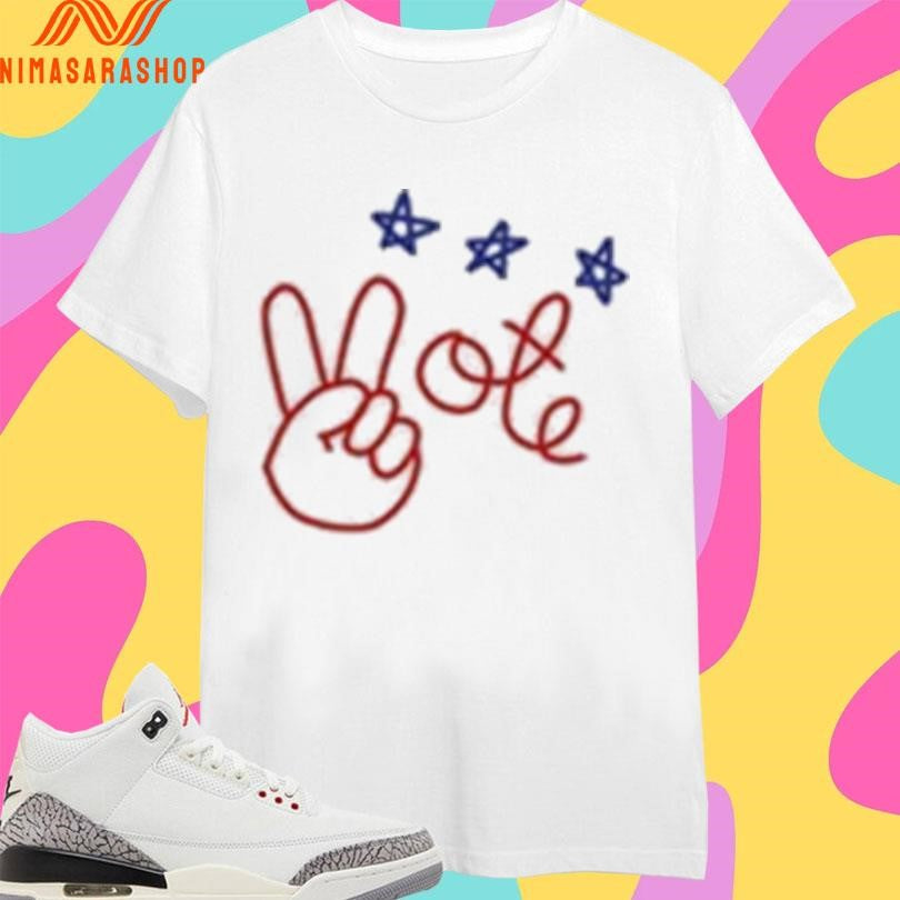 Nicolle Wallace Wearing Peace Vote Shirts